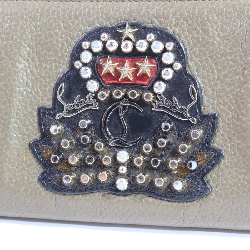 [Pre-owned] Christian Louboutin Christian Louboutin Men's Wallet Stazz Logo Panettone Round Flap Fastener 043