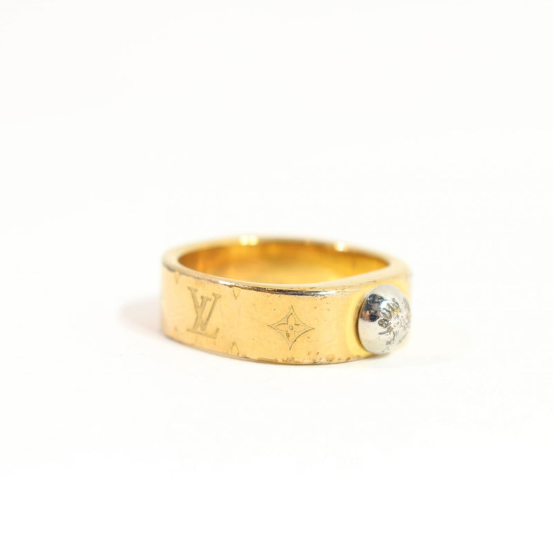 [Pre-owned]  LOUIS VUITTON Louis Vuitton ring, ring M00210 ring, nanogram ring, gold GP plated 089