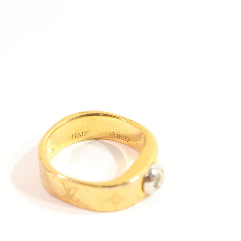 [Pre-owned]  LOUIS VUITTON Louis Vuitton ring, ring M00210 ring, nanogram ring, gold GP plated 089