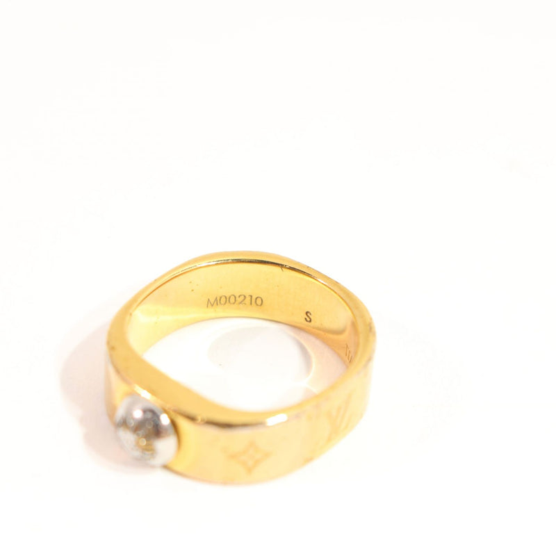 [Pre-owned]  LOUIS VUITTON Louis Vuitton ring, ring M00210 ring, nanogram ring, gold GP plated 089