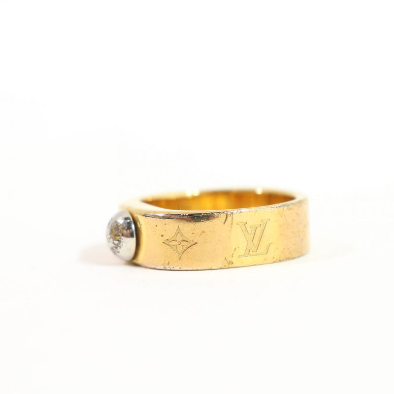 [Pre-owned]  LOUIS VUITTON Louis Vuitton ring, ring M00210 ring, nanogram ring, gold GP plated 089