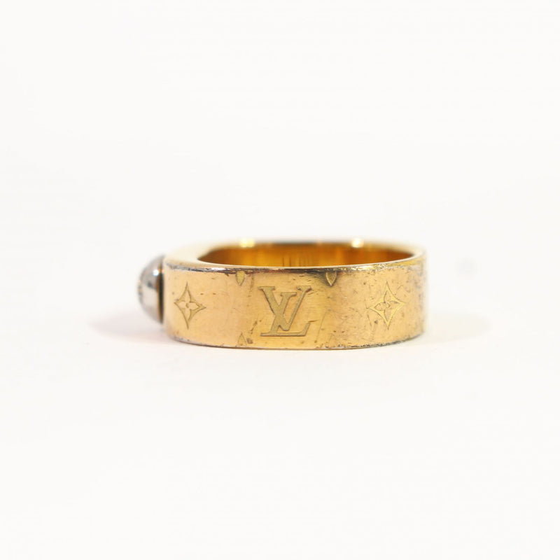 [Pre-owned]  LOUIS VUITTON Louis Vuitton ring, ring M00210 ring, nanogram ring, gold GP plated 089