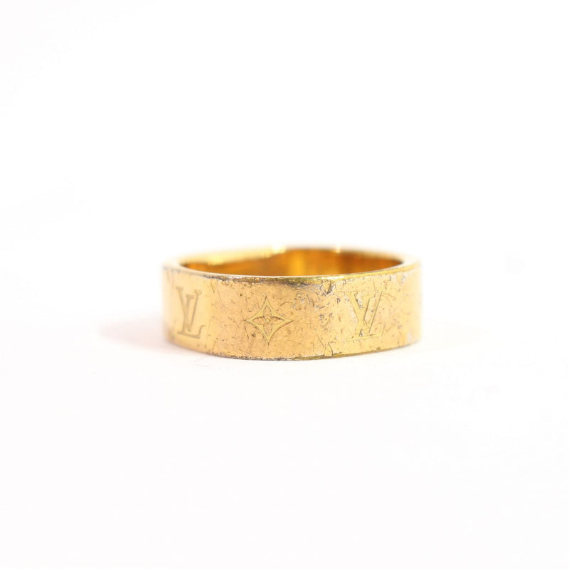 [Pre-owned]  LOUIS VUITTON Louis Vuitton ring, ring M00210 ring, nanogram ring, gold GP plated 089