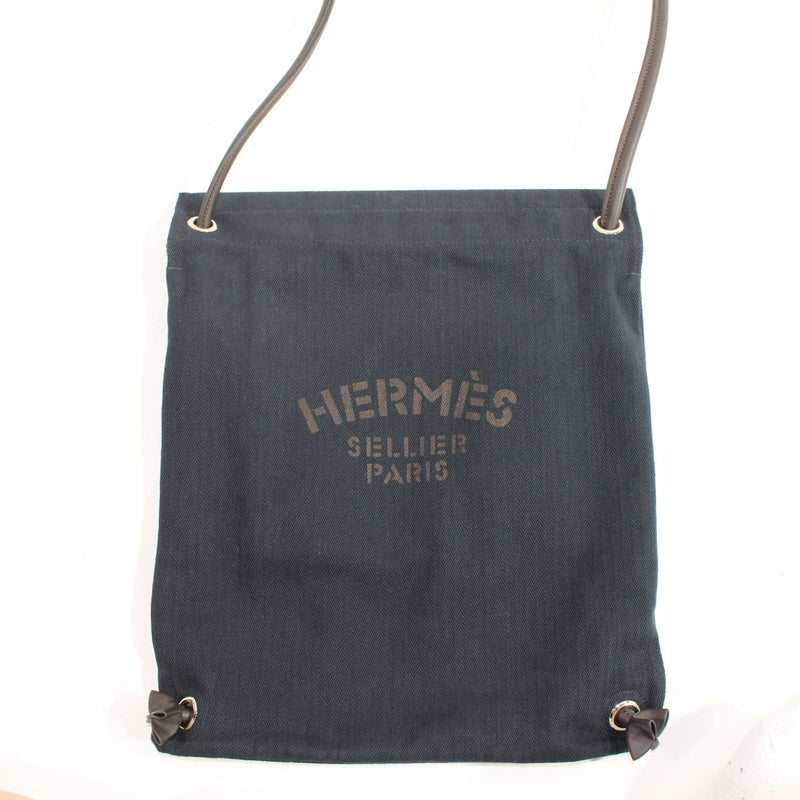 [Pre-owned]HERMES HERMES BACKPACK ALINE BAKUPATSUK KYANBAS Navy Brown 111