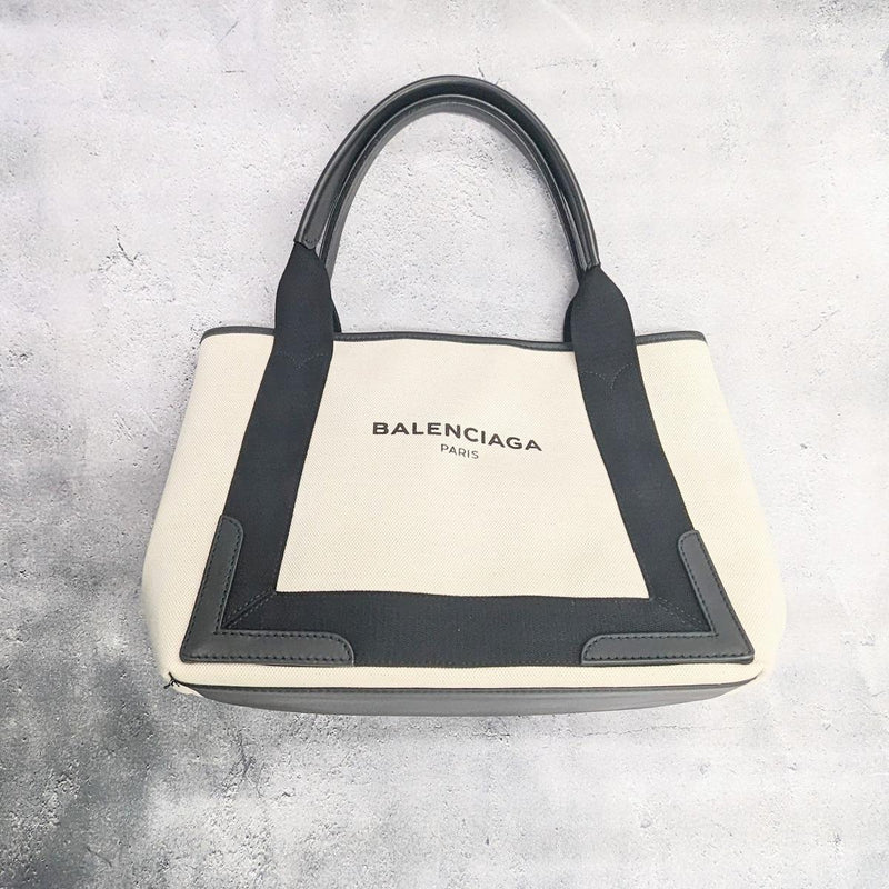 【中古】 BALENCIAGA バレンシアガ  コットンキャンバス トートバッグ ハンドバッグ  153