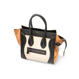 【中古】 CELINE セリーヌ  トートバッグ   ラゲージマイクロ レザー スウェード  155