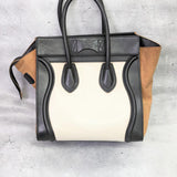 [Pre-owned] CELINE Celine tote bag Luggage micro leather suede 155