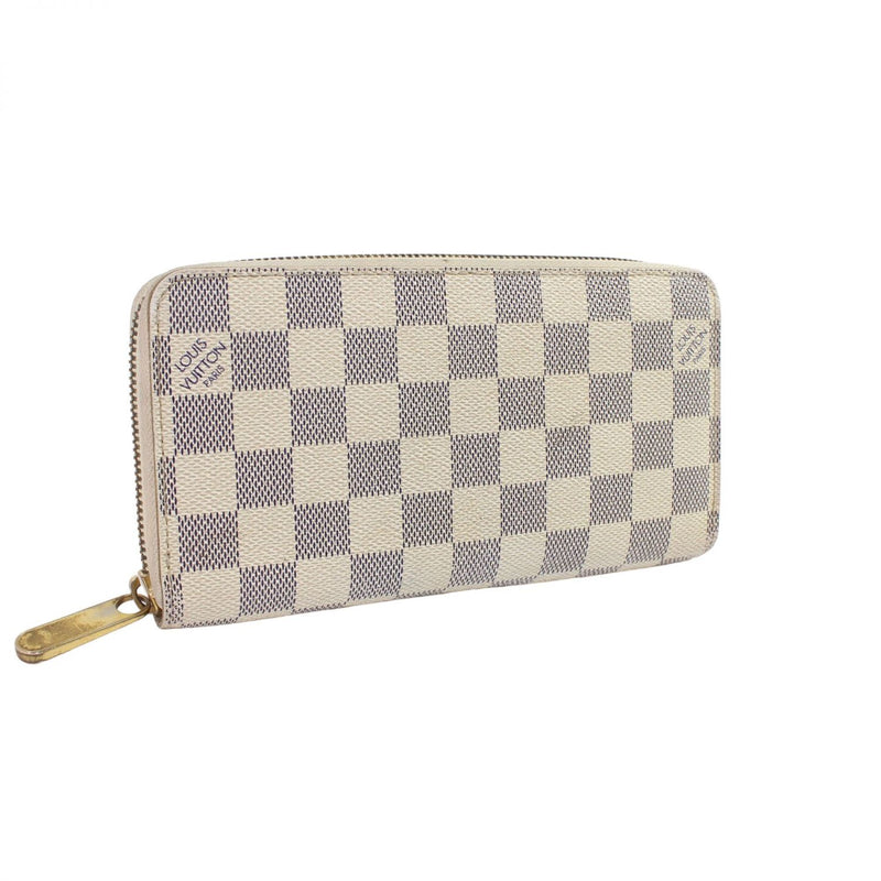 [Pre-owned]  Louis Vuitton Zippy Wallet Men's Wallet Damier Azur N60019 Long Wallet Damier Azur Old model 182