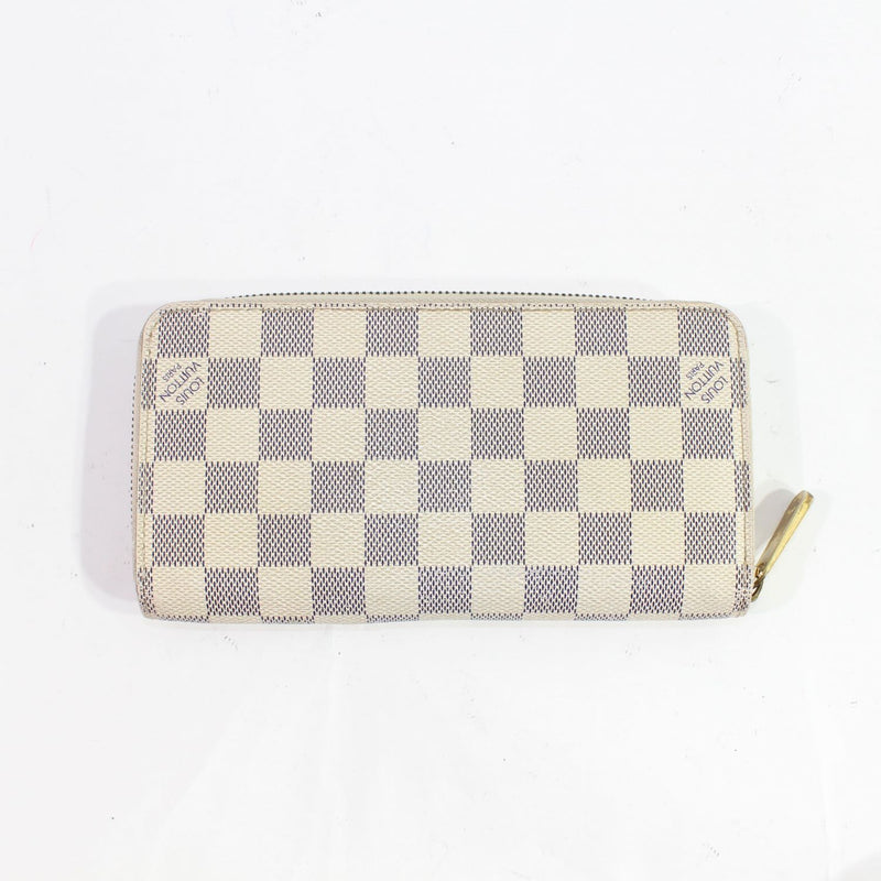 [Pre-owned]  Louis Vuitton Zippy Wallet Men's Wallet Damier Azur N60019 Long Wallet Damier Azur Old model 182