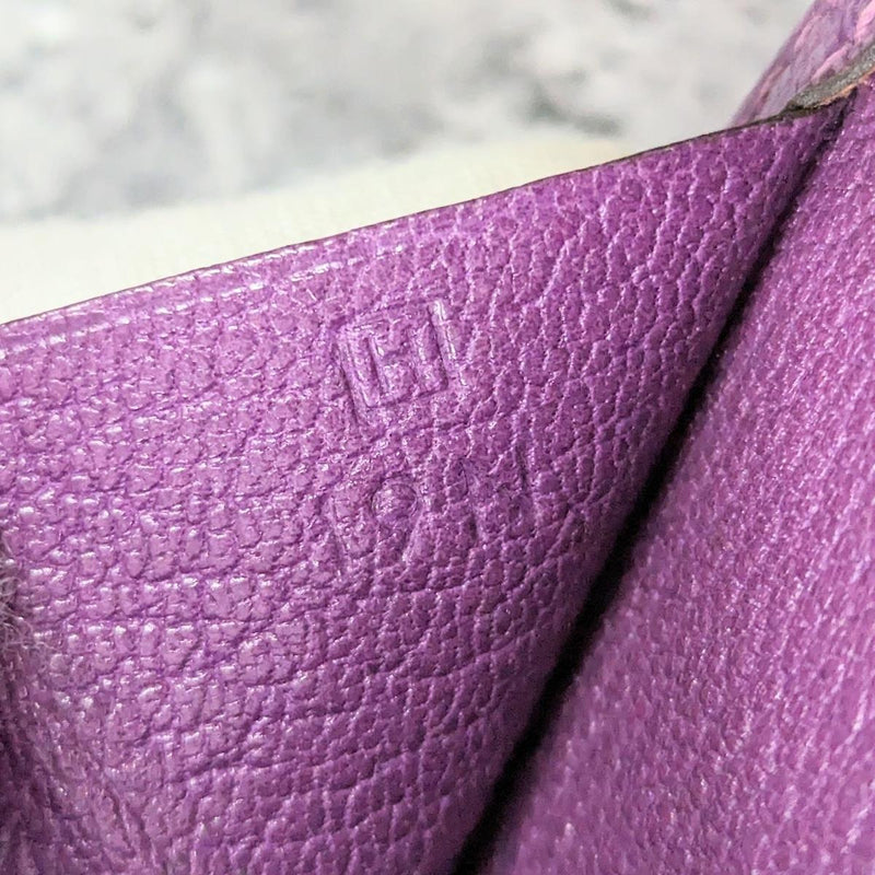 Baean compact chièvre □H purple silver hardware