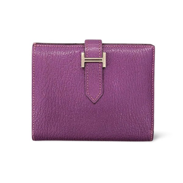 Baean compact chièvre □H purple silver hardware