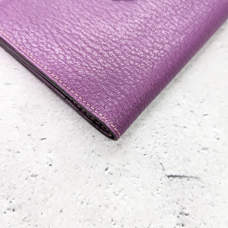 Baean compact chièvre □H purple silver hardware