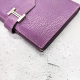 Baean compact chièvre □H purple silver hardware