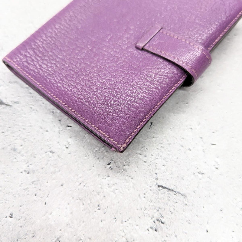 Baean compact chièvre □H purple silver hardware