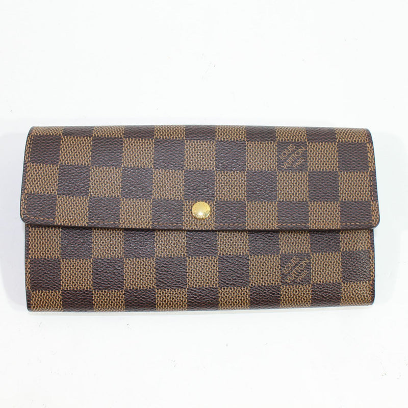 【中古】 LOUIS VUITTON ルイ・ヴィトン ポルトフォイユ･サラ レディース財布 ダミエ N61734 旧型 カードケース10枚 廃盤 216