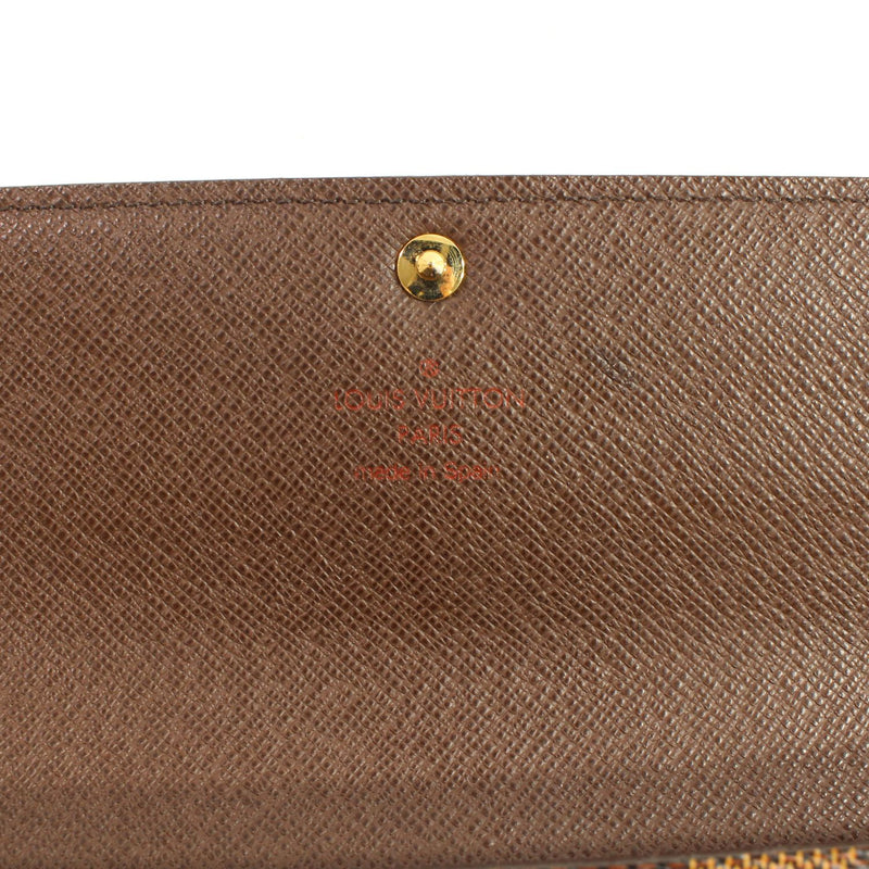 【中古】 LOUIS VUITTON ルイ・ヴィトン ポルトフォイユ･サラ レディース財布 ダミエ N61734 旧型 カードケース10枚 廃盤 216