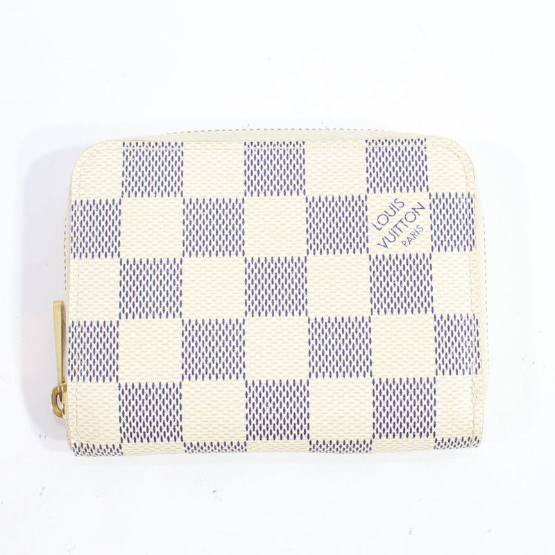 [二手] LOUIS VUITTON 零钱包 女士钱包 Damier Azur N63069 Zippy 零钱包 绝版 219 