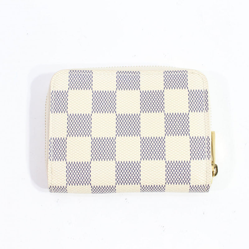 [二手] LOUIS VUITTON 零钱包 女士钱包 Damier Azur N63069 Zippy 零钱包 绝版 219 