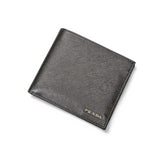 [Used] PRADA Prada Men's Wallet Bi-fold Wallet Billfold Calfskin Black Grey 221 EF