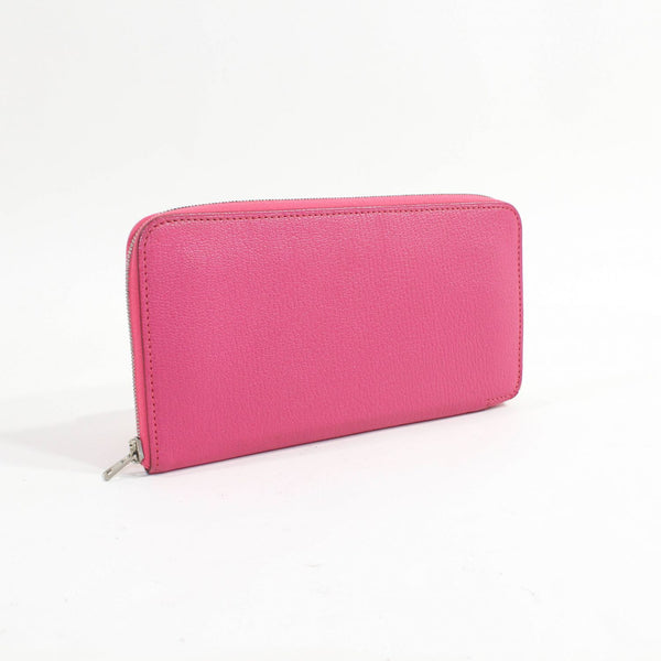 Azatsprong long wallet, chièvre, pink, pull off