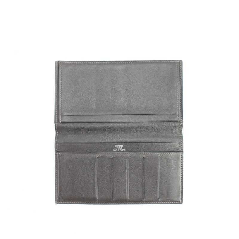 [Pre-owned]HERMES Hermes Men's Wallet Silk Quin Hermes Citizen Twill Long Silk Quin Bifold Billfold 456