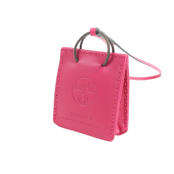 [二手] HERMES Bag Charm Sac 橙色迷你购物袋 420 