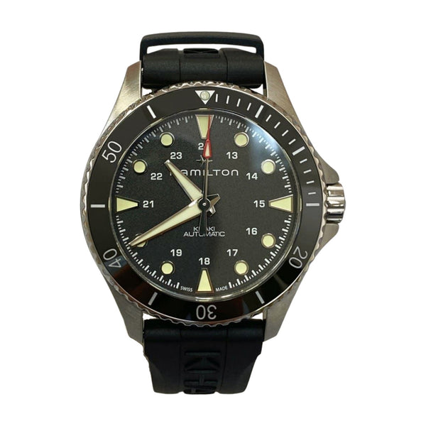【新品】Hamilton ハミルトン  メンズ腕時計  H82515330 カーキ ネイビー スキユーバ自動巻き SS/ラバー 529 EF