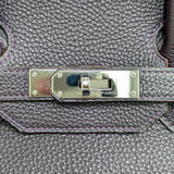 【中古】 HERMES エルメス  ハンドバッグ バーキン  バーキン35 　2009年 紫　パープル シルバー金具 トゴ ハンドバッグ パーソナルオーダー 565 EF