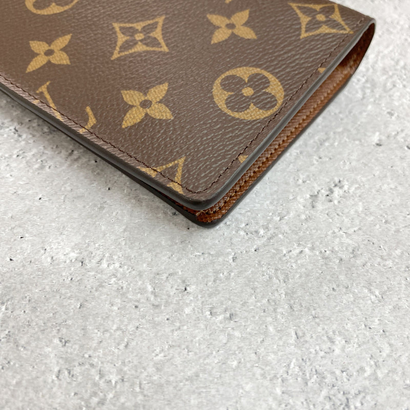 [Pre-owned] LOUIS VUITTON Louis Vuitton Porte Feuille Brazza Women's Wallet Monogram Long Wallet, Brown 573