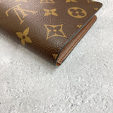 [Pre-owned] LOUIS VUITTON Louis Vuitton Porte Feuille Brazza Women's Wallet Monogram Long Wallet, Brown 573