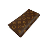 【中古】 LOUIS VUITTON ルイ・ヴィトン ポルトフォイユ・ブラザ レディース財布 モノグラム  ブラウン 573