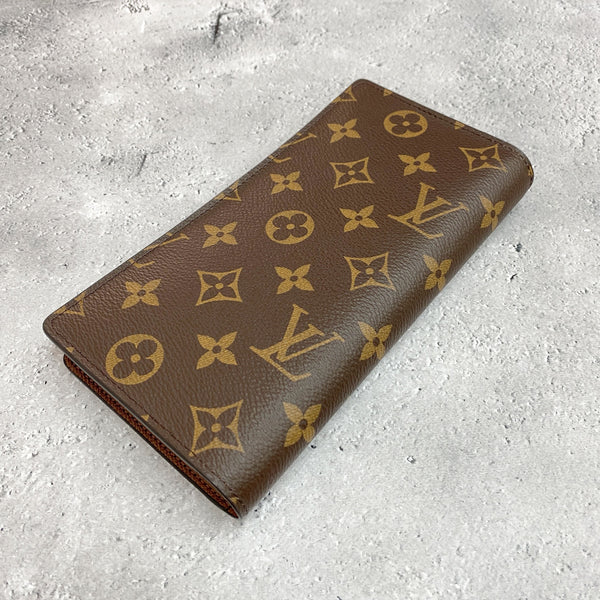 [Pre-owned] LOUIS VUITTON Louis Vuitton Porte Feuille Brazza Women's Wallet Monogram Long Wallet, Brown 573