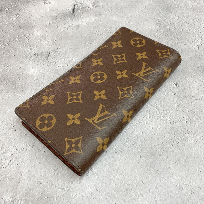 【中古】 LOUIS VUITTON ルイ・ヴィトン ポルトフォイユ・ブラザ レディース財布 モノグラム  ブラウン 573