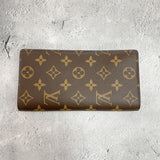 【中古】 LOUIS VUITTON ルイ・ヴィトン ポルトフォイユ・ブラザ レディース財布 モノグラム  ブラウン 573