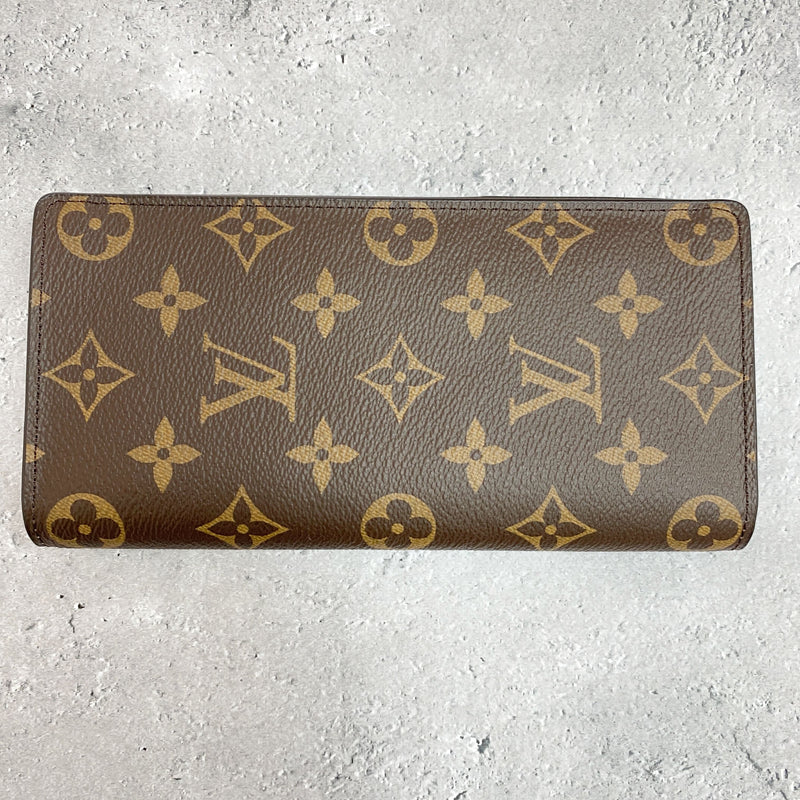 [Pre-owned] LOUIS VUITTON Louis Vuitton Porte Feuille Brazza Women's Wallet Monogram Long Wallet, Brown 573