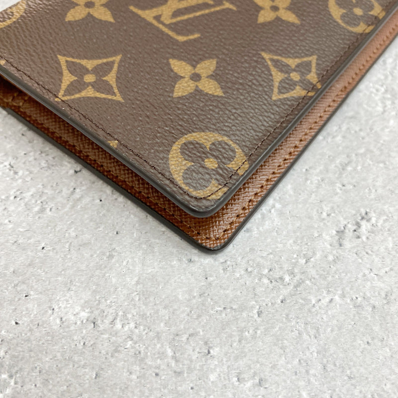 [Pre-owned] LOUIS VUITTON Louis Vuitton Porte Feuille Brazza Women's Wallet Monogram Long Wallet, Brown 573