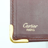 [Pre-owned] Cattier Cattier Men's Wallet Must Bifold Bordeaux Calf Unisex Small Item 707