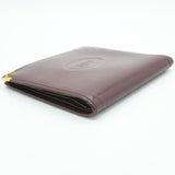 [Pre-owned] Cattier Cattier Men's Wallet Must Bifold Bordeaux Calf Unisex Small Item 707