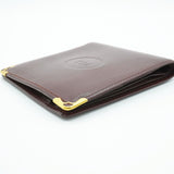 [Pre-owned] Cattier Cattier Men's Wallet Must Bifold Bordeaux Calf Unisex Small Item 707