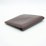 [Pre-owned] Cattier Cattier Men's Wallet Must Bifold Bordeaux Calf Unisex Small Item 707