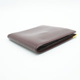 [Pre-owned] Cattier Cattier Men's Wallet Must Bifold Bordeaux Calf Unisex Small Item 707