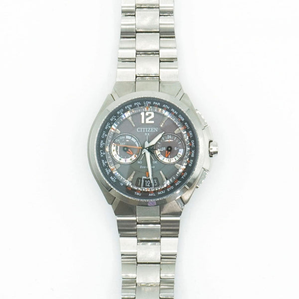 [Pre-owned]Citizen Citizen set Eco-Drive radio-controlled watch Satellite Wave CC1090-61E 687