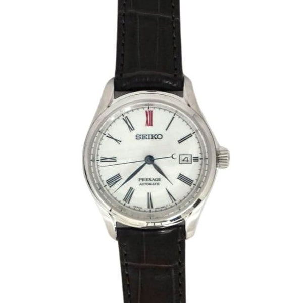 [Pre-owned]  SEIKO Seiko men's watch PRESAGE SARX061 white SS/leather 756