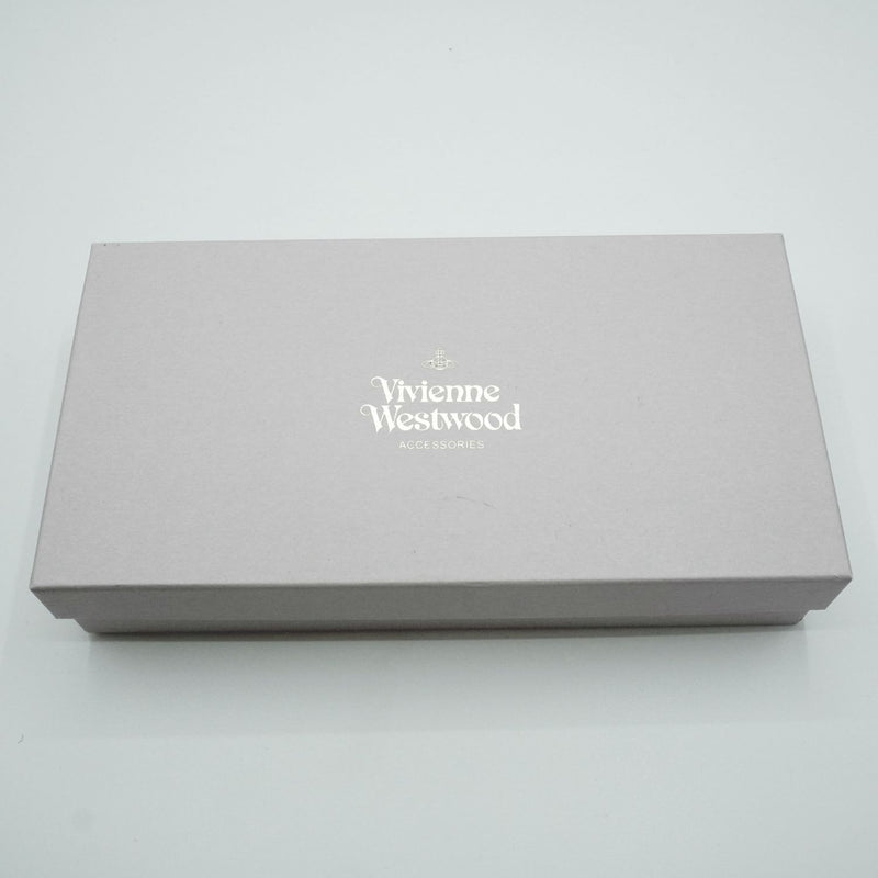 [Pre-owned] Vivienne Westwood WIWIENNE WESTWOOD Women's Wallet Westwood Long Wallet Black Leather 764