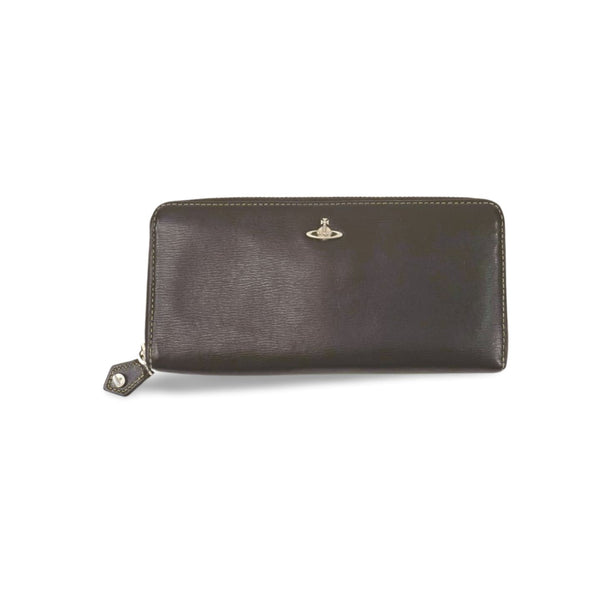 [Pre-owned] Vivienne Westwood WIWIENNE WESTWOOD Women's Wallet Westwood Long Wallet Black Leather 764