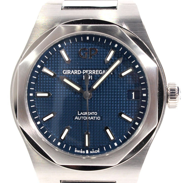 【中古】 GIRARD-PERREGAUX  GIRARD-PERREGAUX   メンズ腕時計   ロレアート 42mm 　ブルー 857