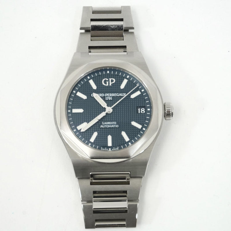 【中古】 GIRARD-PERREGAUX  ロレアート 42mm  ブルー メンズ腕時計　857