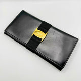 [Pre-owned] Ferragamo Ferragamo women's wallet, long, leather, black, ladies 836