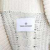 [Pre-owned]  TAGLIATORE TAGLIATORE Cardigan with waffle knit belt, natural 895