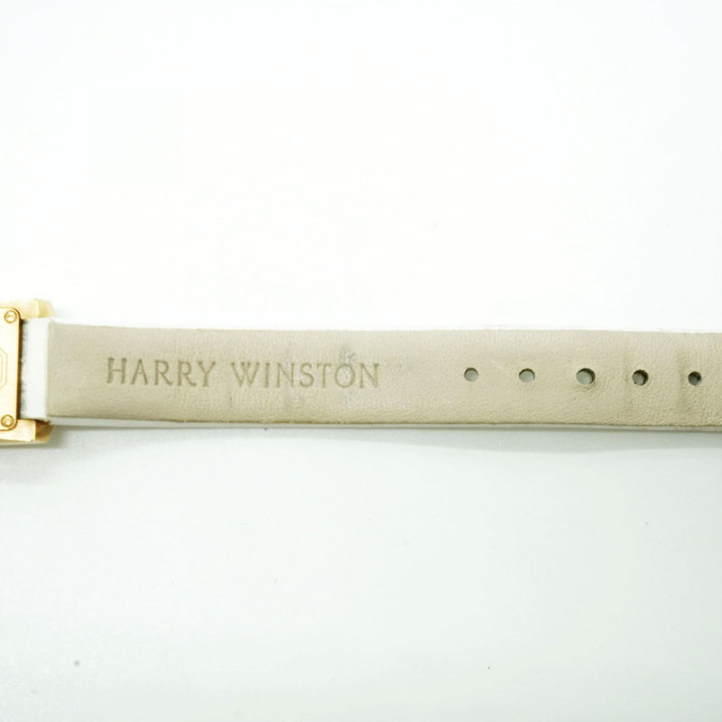 【中古】 Harry Winston ハリーウィンストン  アヴェニュー C ミニ AVCQHM16RR001 PG/革　ダイヤ　クオーツ 975